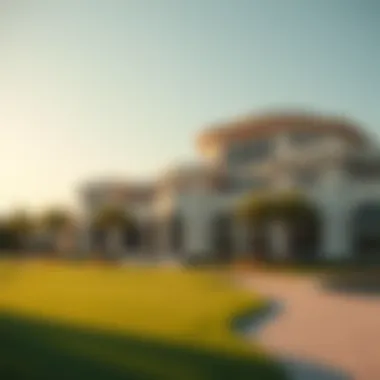 Luxurious clubhouse of Emirates Golf Club