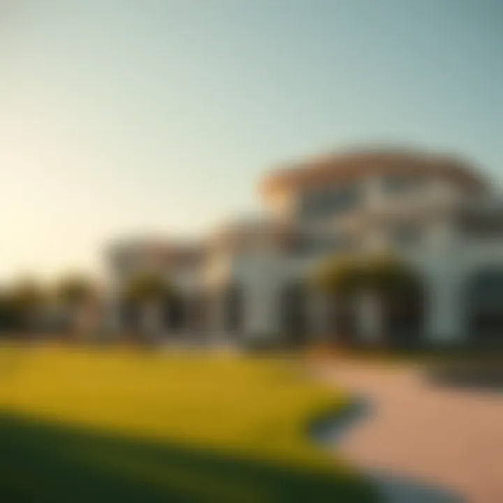 Luxurious clubhouse of Emirates Golf Club