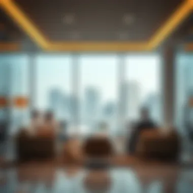 Interior View of Real Estate Consultations Interior view showcasing real estate consultations at Al Bakhit Centre