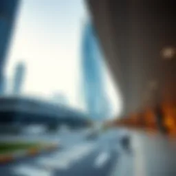 Stunning view of Etihad Plaza showcasing its architectural elegance