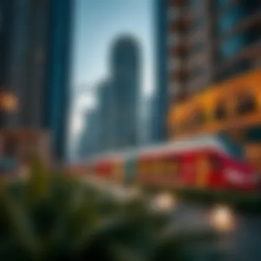 Economic Impact of Etihad Rail on Real Estate Visual representation of the economic impact on Dubai's real estate market due to Etihad Rail.