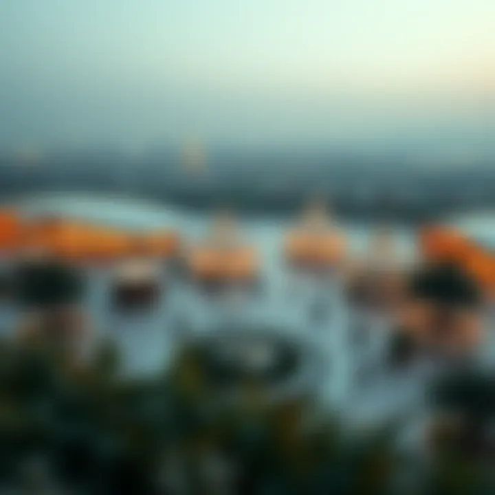 Innovative Pavilions at إكسبو دبي 2023 A panoramic view of إكسبو دبي 2023 showcasing innovative pavilions