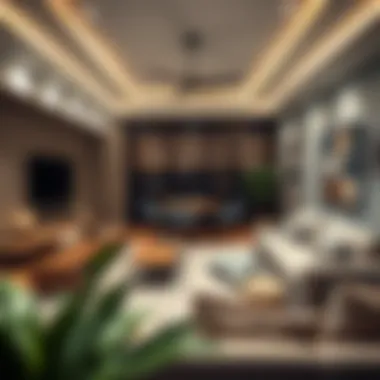 Spacious family room showcasing modern decor