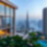 Luxurious holiday home in Dubai with a stunning skyline view