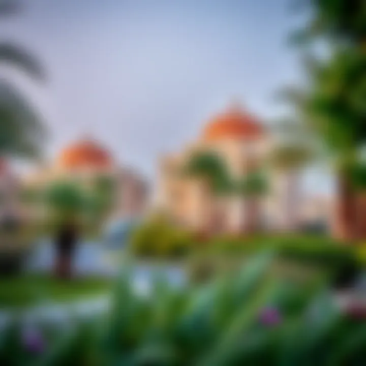 Community Living in Dubai: Vibrancy and Comfort A vibrant community in Dubai with lush greenery and amenities