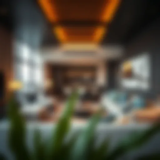 Modern Living in Hotel Apartments Luxurious hotel apartment interior showcasing modern design