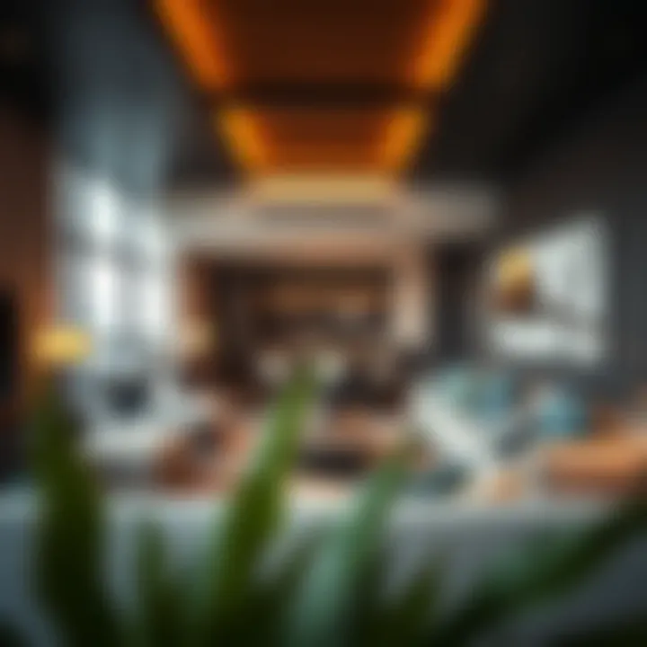 Modern Living in Hotel Apartments Luxurious hotel apartment interior showcasing modern design