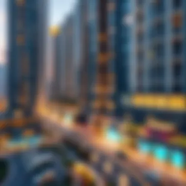 Visual representation highlighting property types within Jumeirah Lake Towers