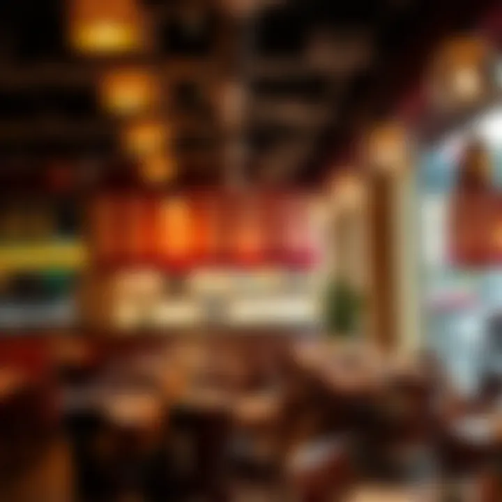 Aromatic Atmosphere: Dining in Karama An inviting ambiance of a popular Indian restaurant in Karama, filled with aromatic spices