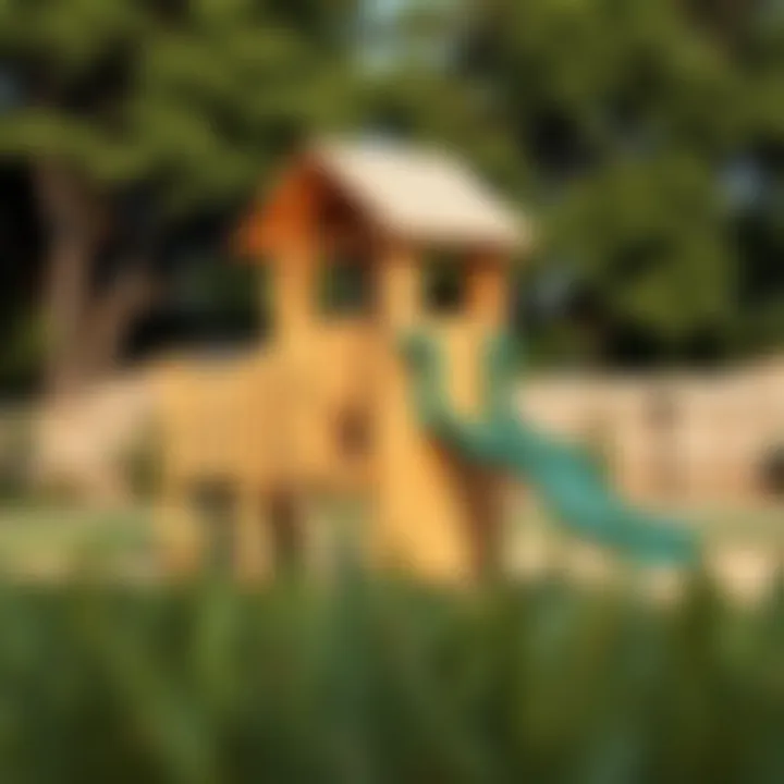 A thoughtfully designed play structure promoting creative play and exploration