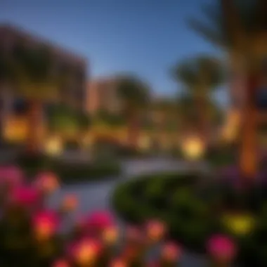 Beautiful landscaped areas promoting community interaction in Jumeirah Al Sufouh