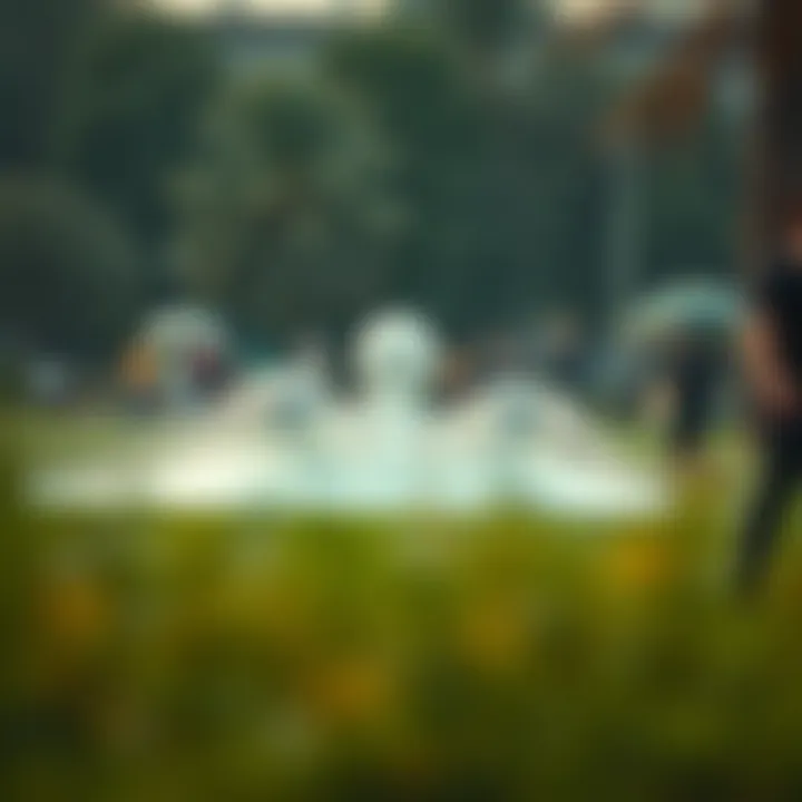 Visitors enjoying various activities in Mamzar Park