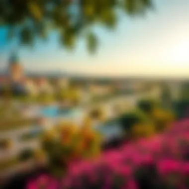 Vibrant landscape of Mamzar Park highlighting recreational areas