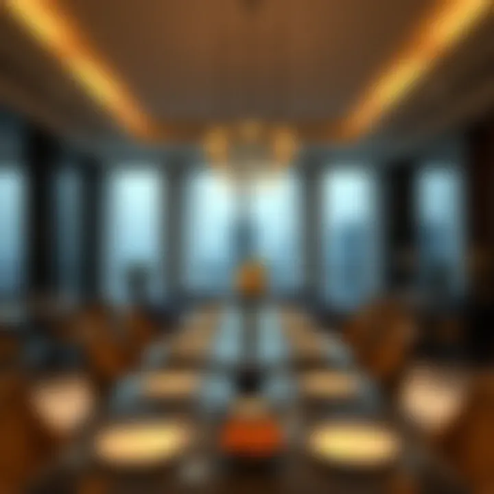 Dining Experience Elegant dining area in Marriott Residences