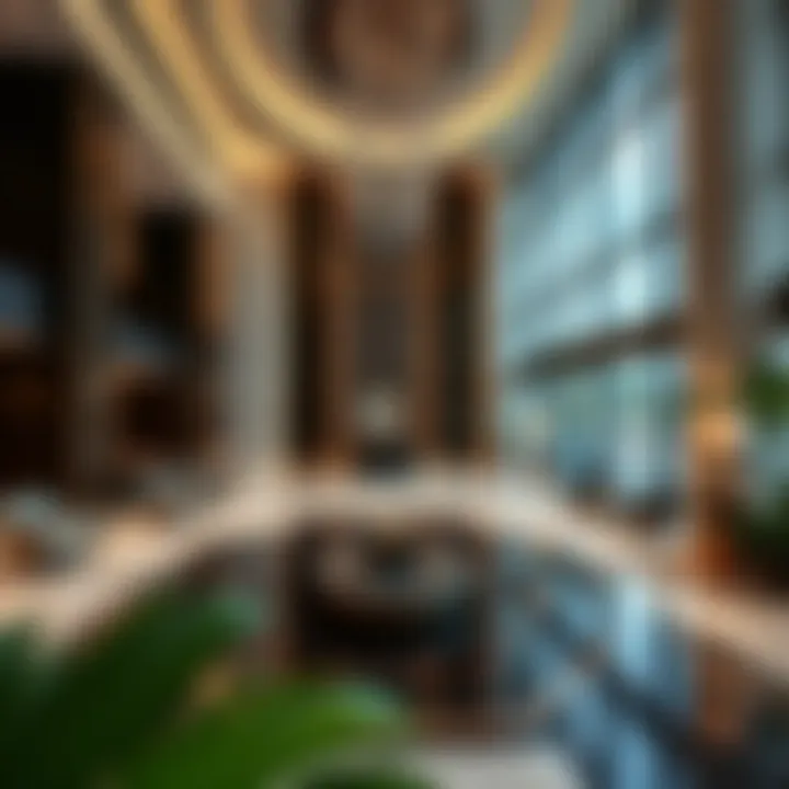 Marriott Residences Lobby Luxurious lobby of Marriott Residences