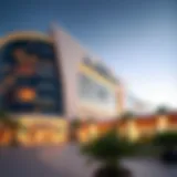 Stunning Architecture of Mega Mall Majestic exterior architecture of the mega mall showcasing modern design