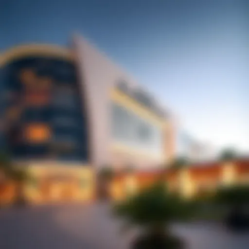 Stunning Architecture of Mega Mall Majestic exterior architecture of the mega mall showcasing modern design