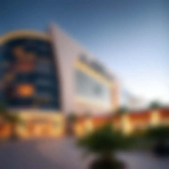 Stunning Architecture of Mega Mall Majestic exterior architecture of the mega mall showcasing modern design