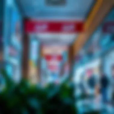 Diverse Retail Offerings in the Mall Vibrant retail space filled with diverse shops and boutiques