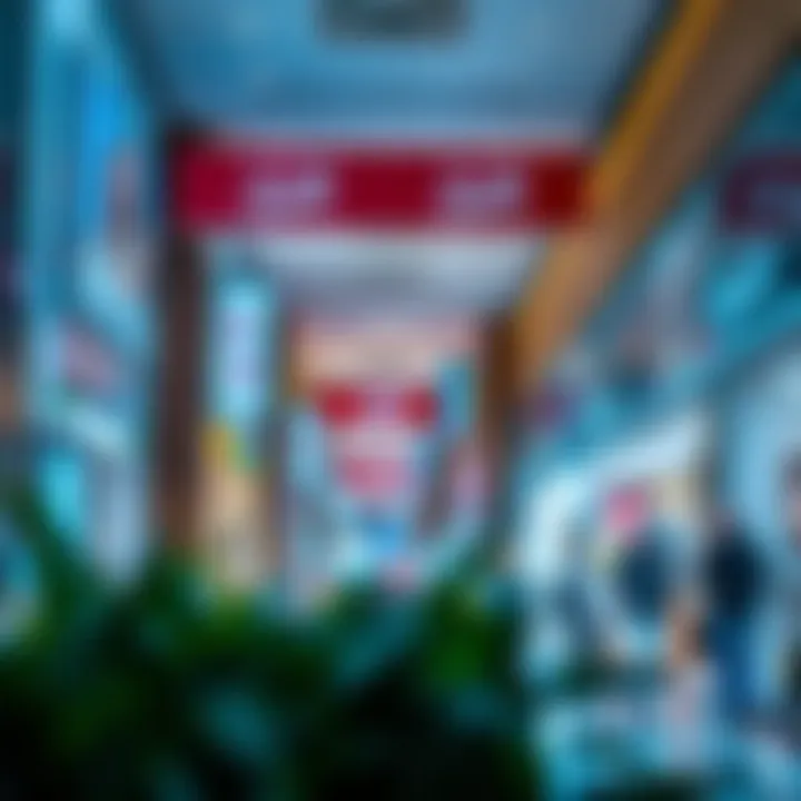 Diverse Retail Offerings in the Mall Vibrant retail space filled with diverse shops and boutiques