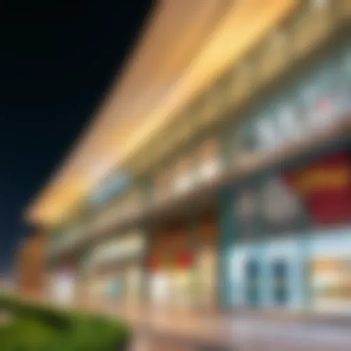 Exterior view showcasing the modern architecture of Mirdif Mall