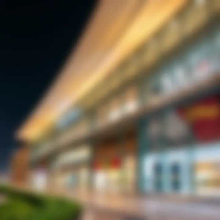 Exterior view showcasing the modern architecture of Mirdif Mall