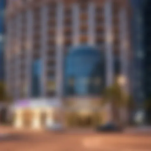 Luxurious exterior view of Movenpick Apartments