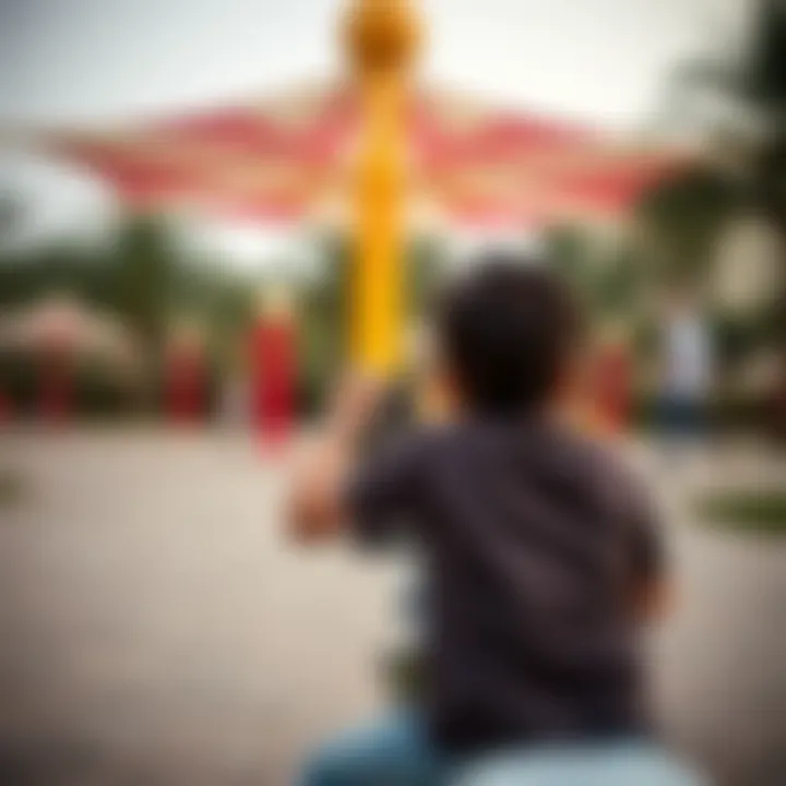 Family enjoying recreational activities in Mushrif Park