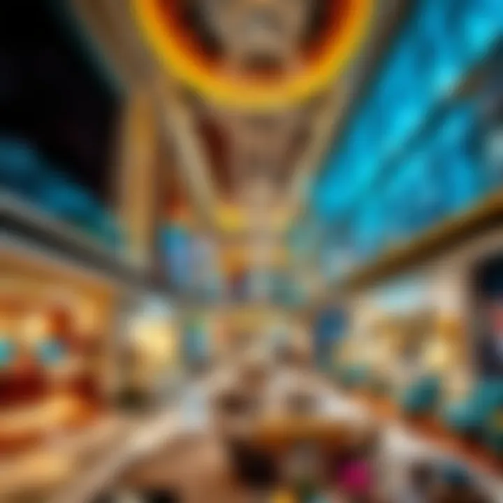 Interior design elements highlighting the luxurious ambiance of Nakheel Mall