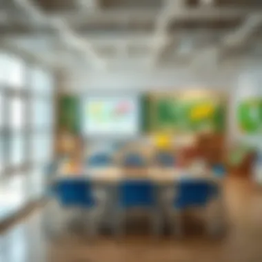 Interactive classroom setup with educational materials