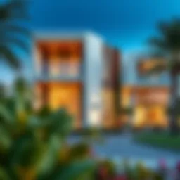 Stunning exterior view of Olive Residence showcasing modern architectural design