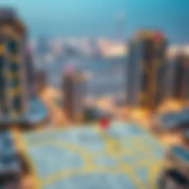 Prime Locations for One-Bedroom Apartments in Dubai Map highlighting prime locations for one-bedroom apartments in Dubai