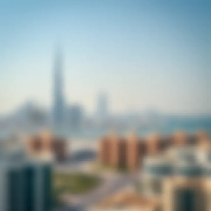 Breathtaking Jebel Ali Skyline Scenic view of Jebel Ali skyline