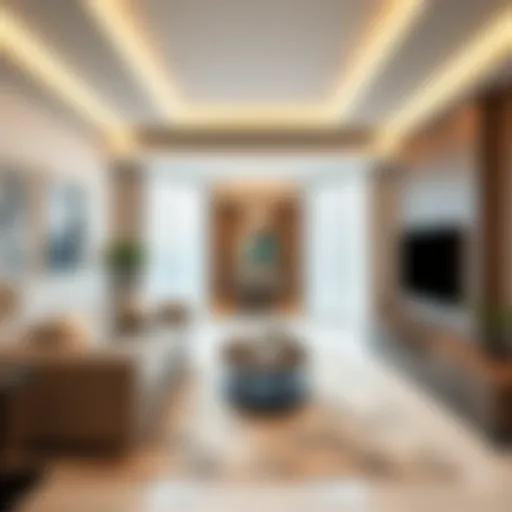 Stylish one-bedroom flat interior in Jebel Ali