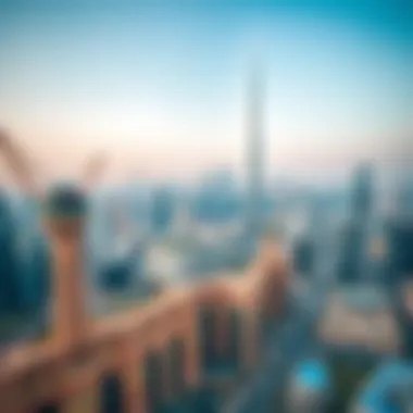 Dubai Skyline: A Hub of Real Estate Innovation Aerial view of Dubai's skyline highlighting real estate developments