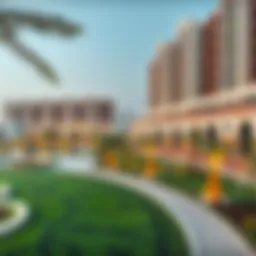 A panoramic view of Park Zabeel showcasing its lush greenery and modern architecture