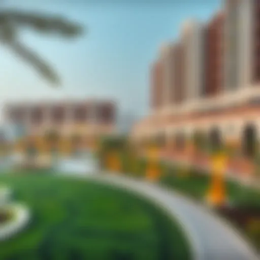 A panoramic view of Park Zabeel showcasing its lush greenery and modern architecture