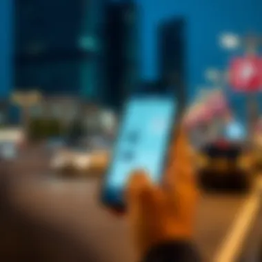 User-friendly parking app interface on smartphone