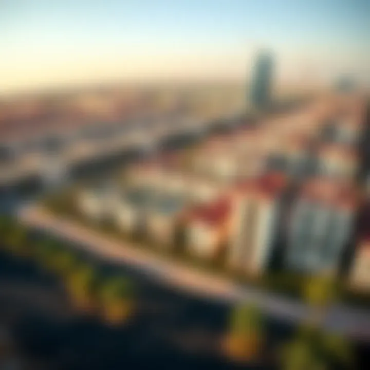 Aerial View Highlighting Rakayez Developments Aerial view of Rakayez developments illustrating investment opportunities