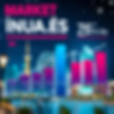 A vibrant infographic depicting market trends in the UAE real estate sector