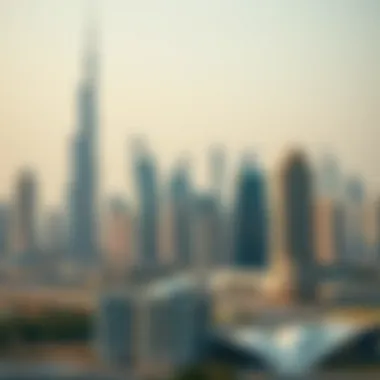 A skyline view of Dubai showcasing modern real estate developments