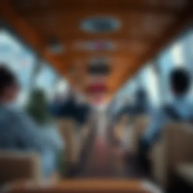 Passengers enjoying the RTA water taxi experience