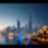 Dubai skyline showcasing luxury properties