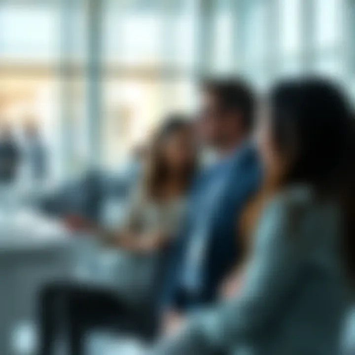Business professionals engaging in discussions at Silicon Oasis IT Plaza