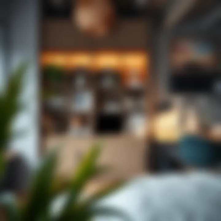 An innovative storage solution in a small studio design