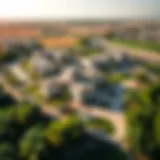 Aerial view of Sobha Hartland showcasing luxury villas and greenery