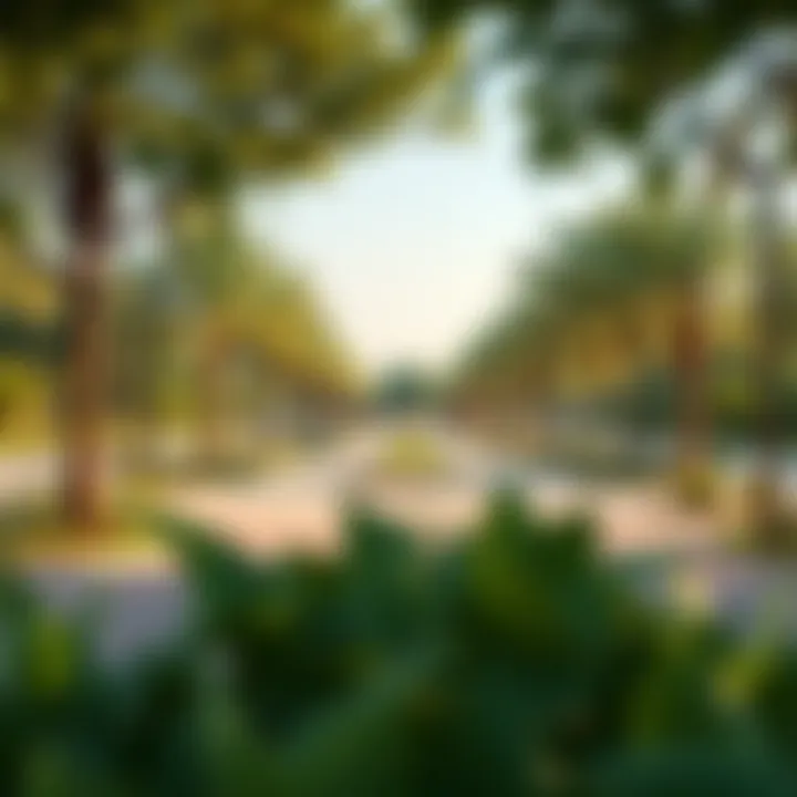 Community amenities in Sobha Hartland including parks and recreational areas