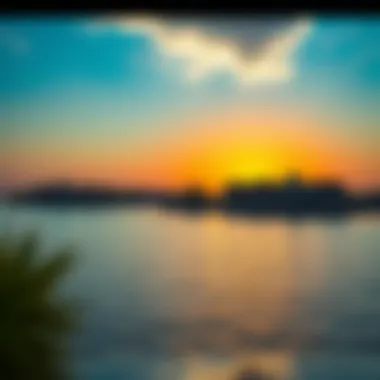 Sunset view over the serene waters of Sobha Hartland