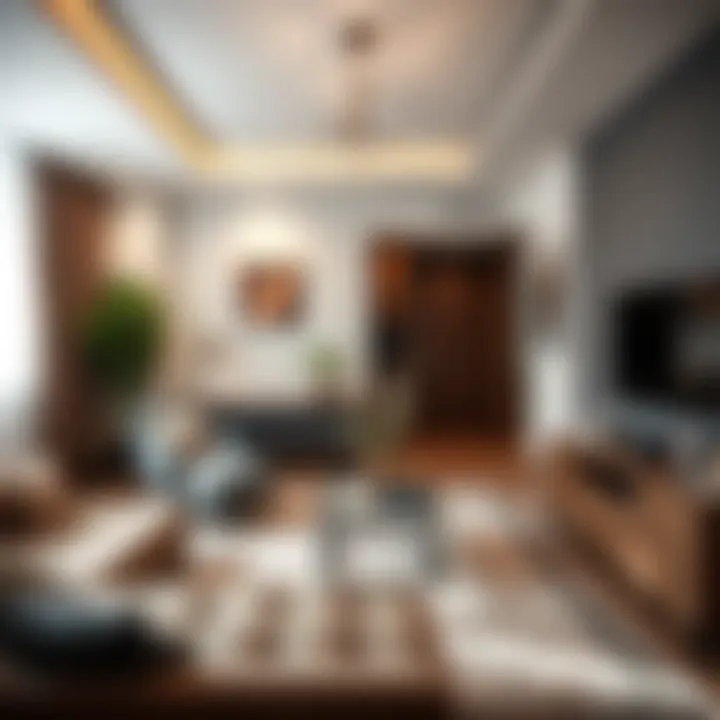Stylish Furnishings in Karama Studios Cozy studio flat with stylish furnishings and decor