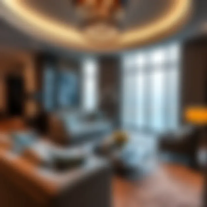 Luxury Interiors at Cheval Maison Stylish interior of a luxury apartment at Cheval Maison